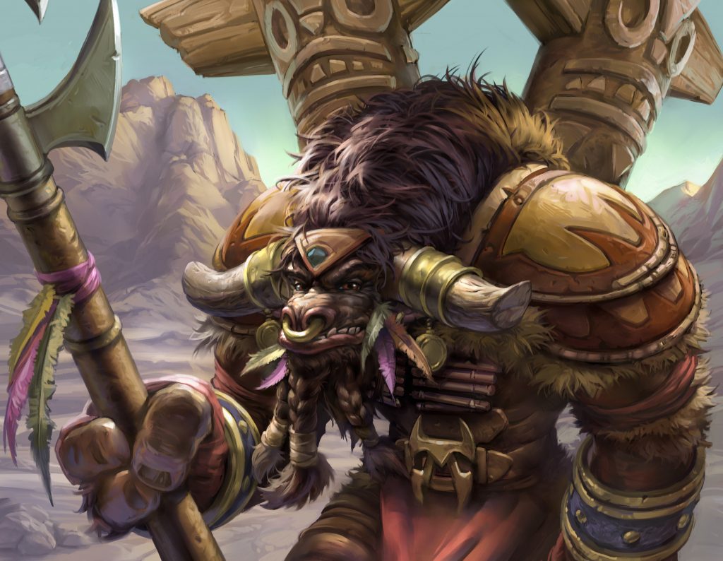 Cairne Bloodhoof - World of Warcraft TCG - © Upper Deck / Blizzard Entertainment